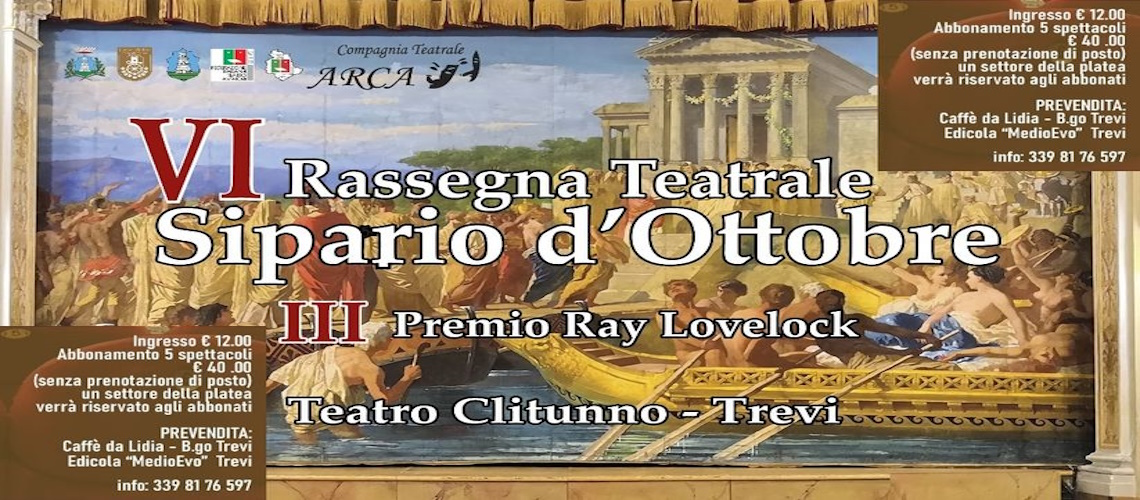 playbill Sipario d'ottobre 2024 - Trevi